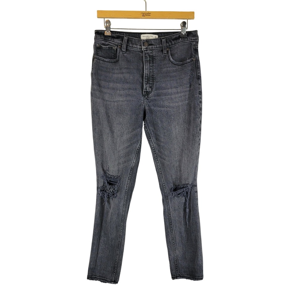 Abercrombie‎ & Fitch The Skinny High Rise Jeans Black Size 29/8R